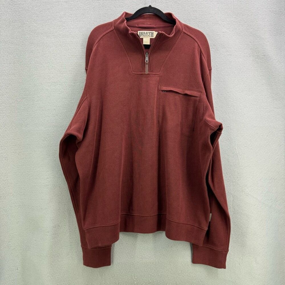 Duluth NWOT Men's Class Act Rib 1/4 Zip Mock size XXL